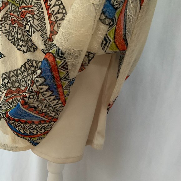 AS U WISH Tribal Aztec Gypsy Boho Lace Strapless Padded Bra Mini Dress - Picture 14 of 16